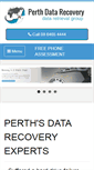 Mobile Screenshot of perthdatarecovery.com.au