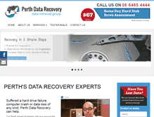 Tablet Screenshot of perthdatarecovery.com.au